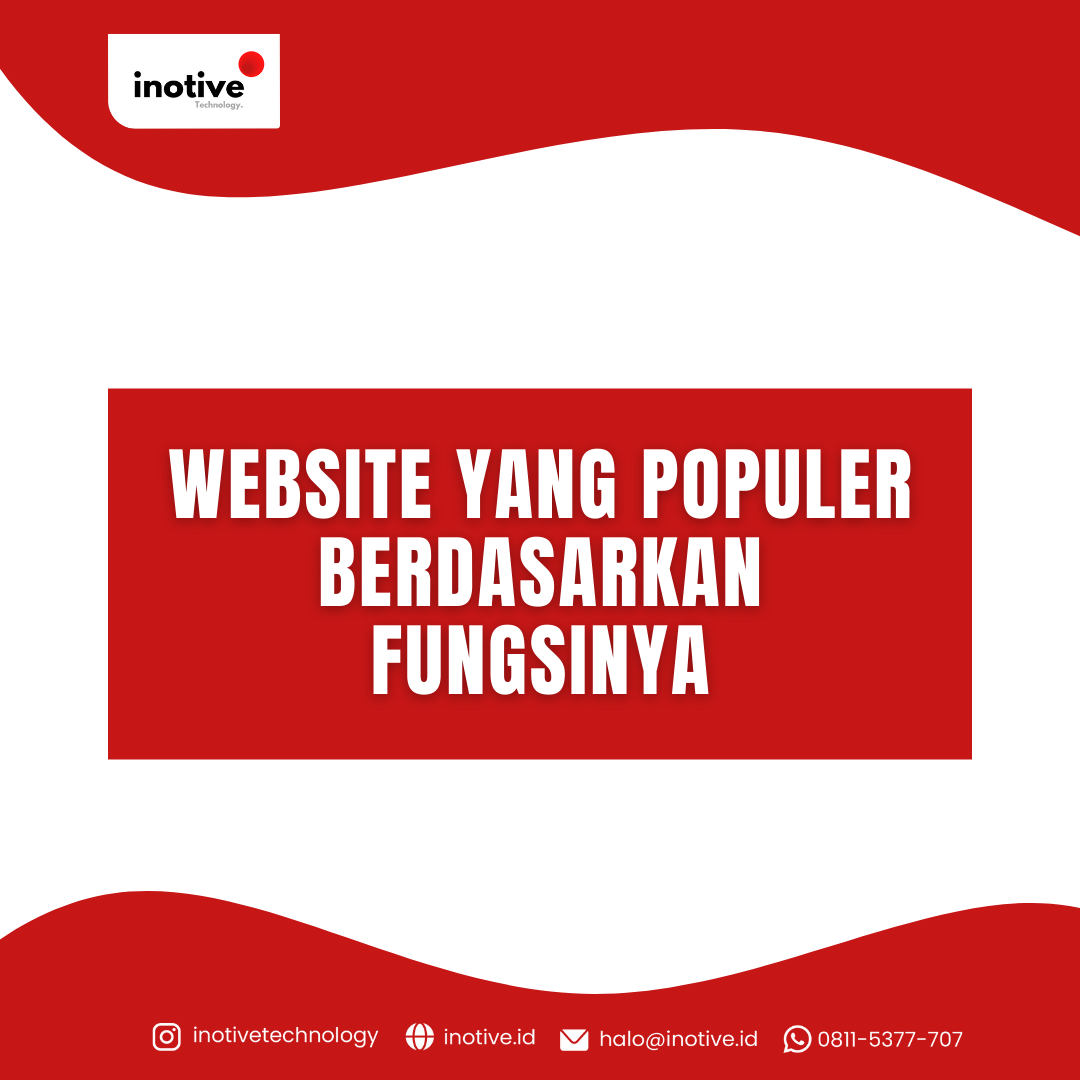 WEBSITE YANG POPULER BERDASARKAN FUNGSINYA